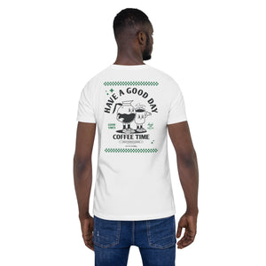 GUSTATORY Have A Good Day Cotton Embroidered T-Shirt