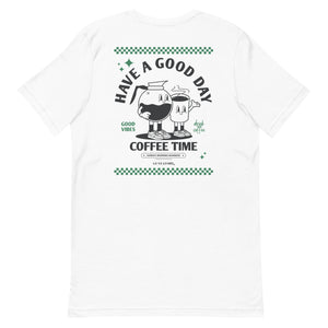 GUSTATORY Have A Good Day Cotton Embroidered T-Shirt
