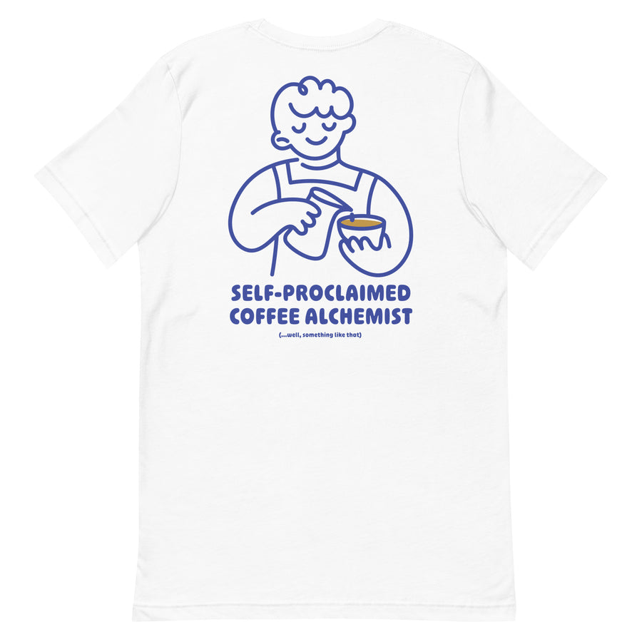 GUSTATORY Coffee Alchemist Cotton Embroidered T-Shirt