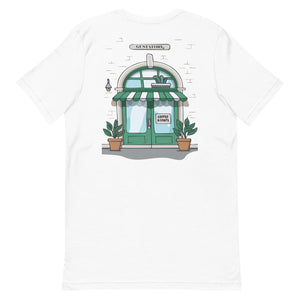 GUSTATORY Coffee & Chats Cotton Embroidered T-Shirt