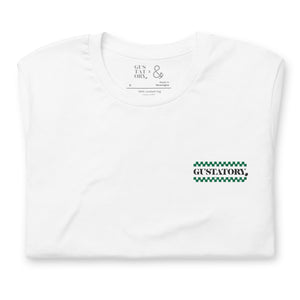GUSTATORY Have A Good Day Cotton Embroidered T-Shirt