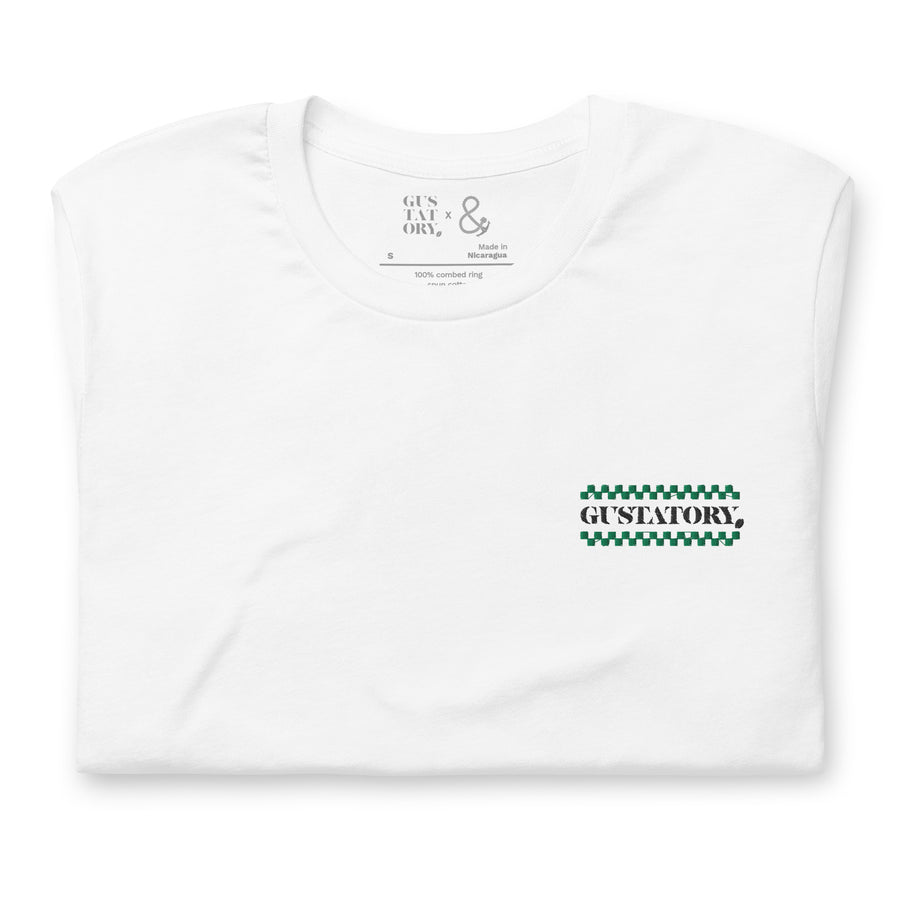 GUSTATORY Have A Good Day Cotton Embroidered T-Shirt