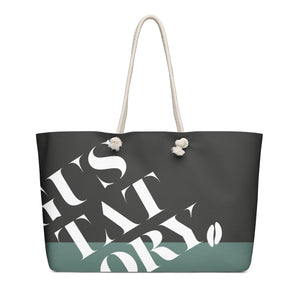 GUSTATORY Signature Oversized Weekender Tote Bag
