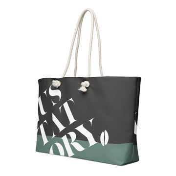 GUSTATORY Signature Oversized Weekender Tote Bag
