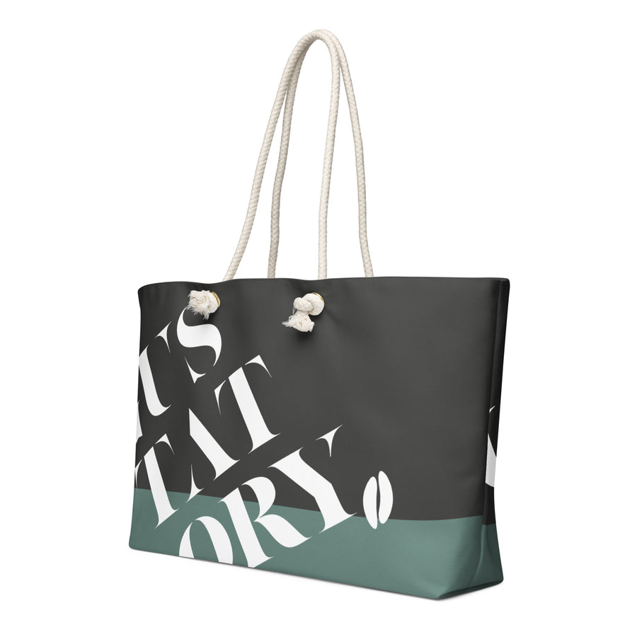GUSTATORY Signature Oversized Weekender Tote Bag
